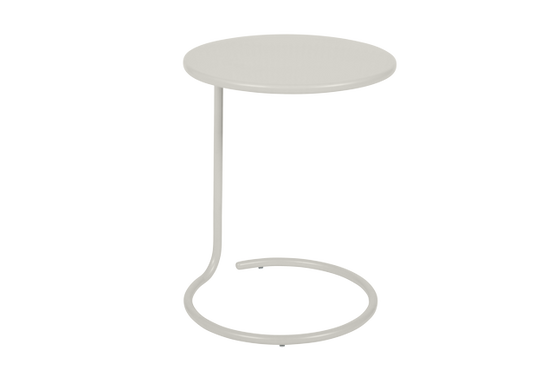 Table Basse Ronde Acier Grise - FERMOB - Image 1