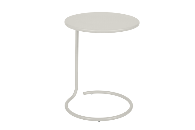 Table Basse Ronde Acier Grise - FERMOB - Image 1