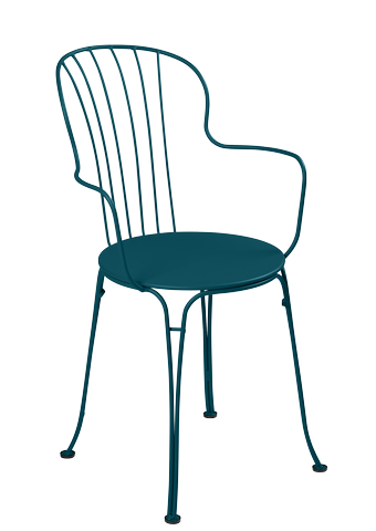 Fermob - Fauteuil de jardin acier bleu acapulco Opera Fermob - Image 1