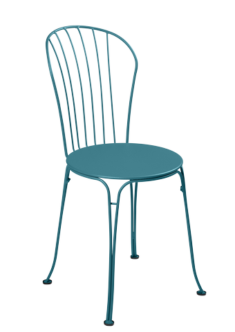 Fermob - Chaise de jardin acier bleu acapulco Opera Fermob - Image 1
