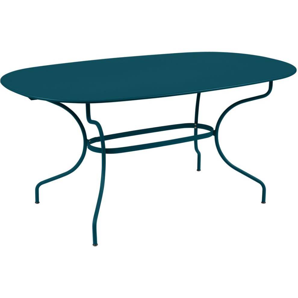 Fermob - Table de jardin rectangulaire acier bleu acapulco 8 personnes Opera Fermob - Image 5