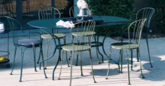 Fermob - Table de jardin rectangulaire acier bleu acapulco 8 personnes Opera Fermob - Image 2