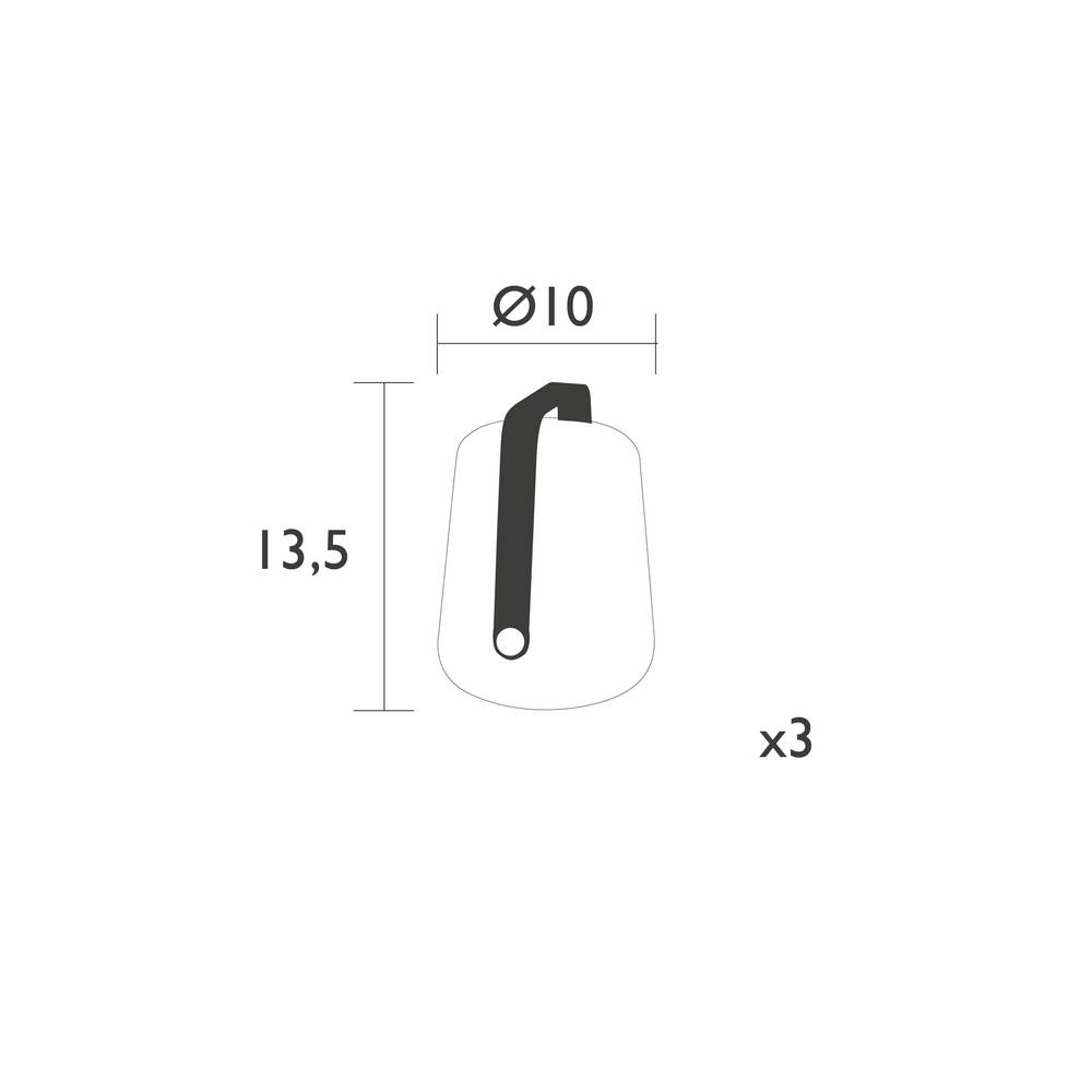 Lot de 3 lampes Balad - FERMOB - Image 8