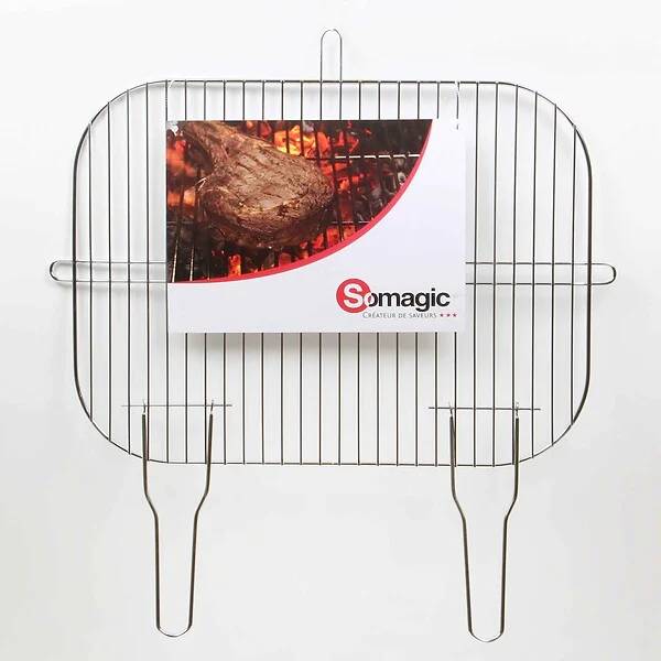 Somagic - Grille barbecue acier chromé L 52,5 cm l 39 cm – SOMAGIC - Image 1