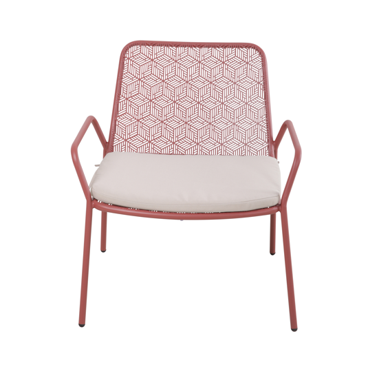Ecloz - Ecloz - Fauteuil Tendance Terracotta L.65 x l.49 x H.73 cm - Image 2