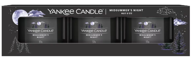 Yankee Candle - Bougies votives Midsummer's Night Lot de 3 - YANKEE CANDLE
