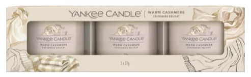 Yankee Candle - Yankee Candle - Coffret 3 Votives en Verre Cachemire Delicat 27 g