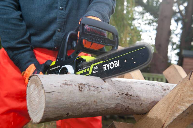 Ryobi - Tronçonneuse Brushless Sans Fil 18V 1 Batterie 5.0 Ah 30 cm - RYOBI - Image 4