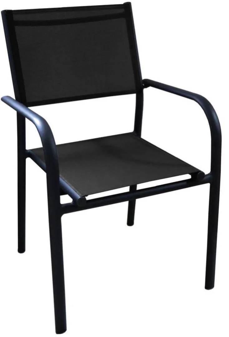 Fauteuil Textilène Aluminium DUCA Graphite noir - Image 8