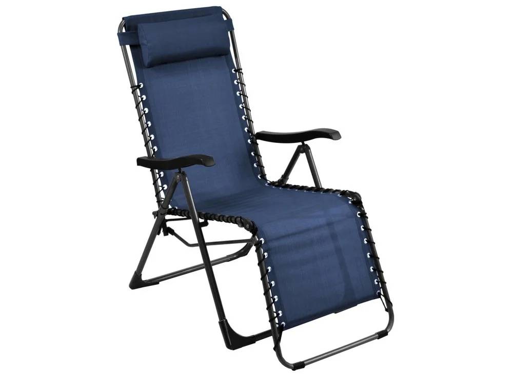 Pro Loisirs - Fauteuil de jardin acier bleu Relax Néo Proloisirs - Image 1