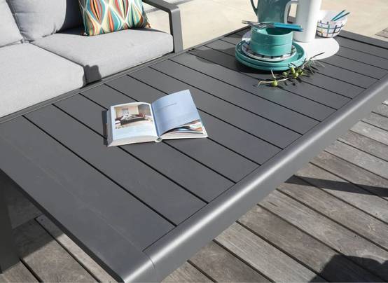 Table de Jardin Lounge Aluminium Grey – PROLOISIRS - Image 4