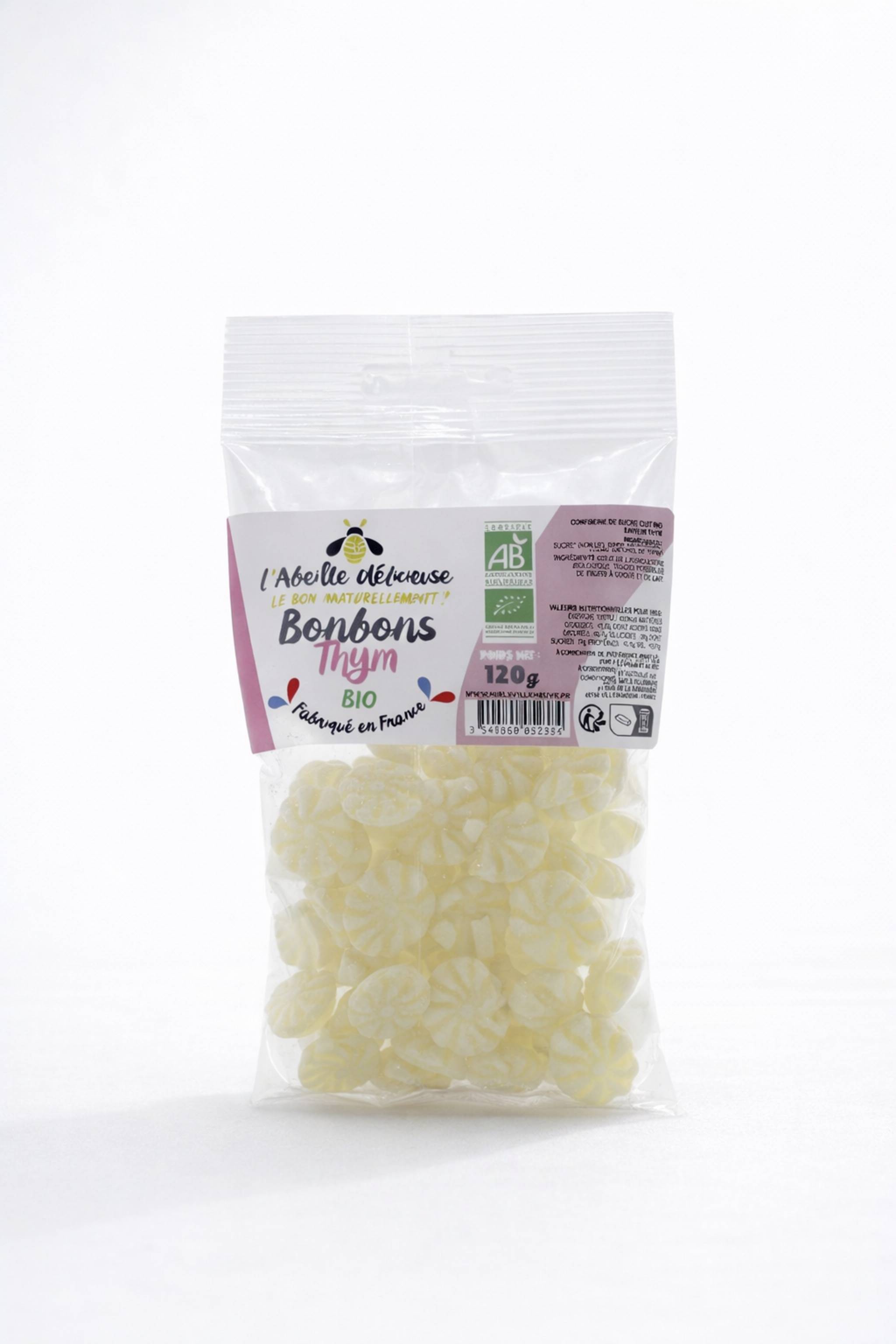 L'Abeille Délicieuse - Bonbon bio au thym 120 g - L'Abeille Délicieuse - Image 1