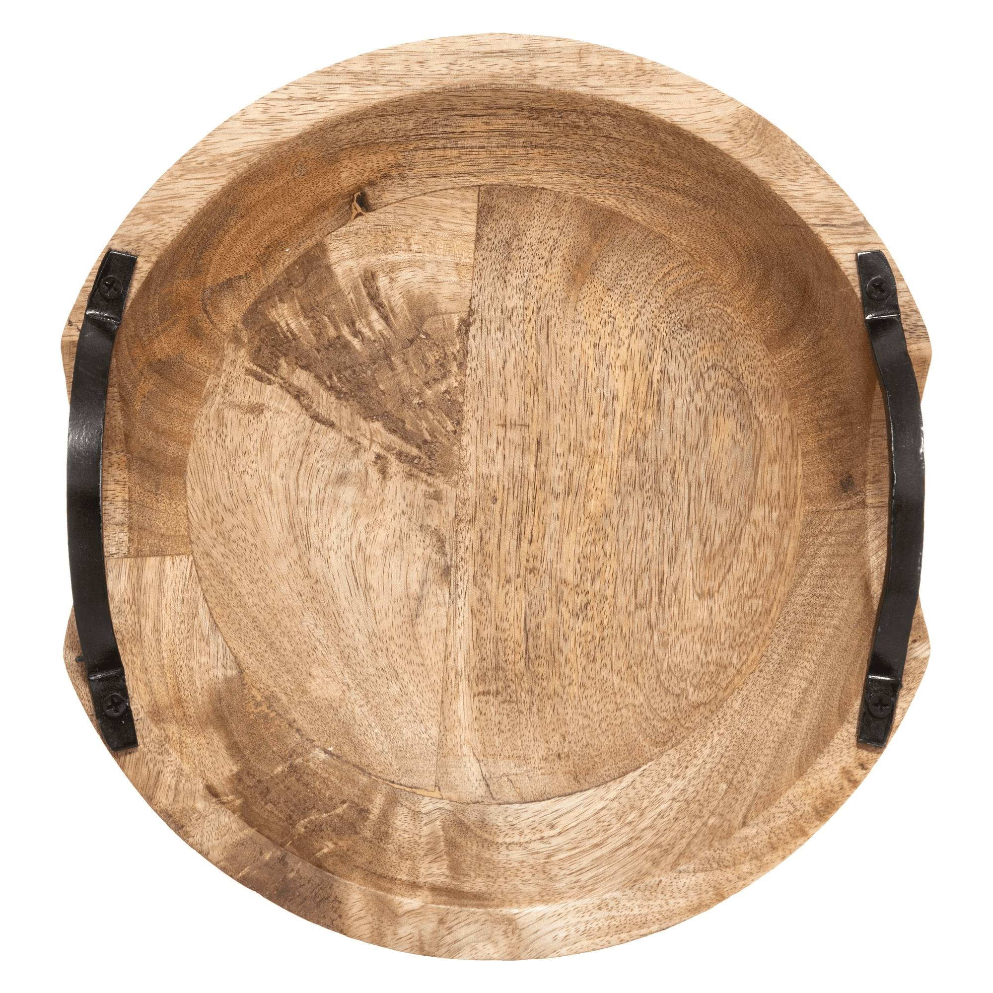 Coupe déco 2 anses bois de manguier - ATMOSPHERA - Image 1