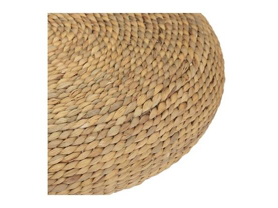 Pouf jacinthe d'eau tressée D 55 cm naturel - ATMOSPHERA - Image 6