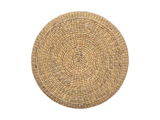 Pouf jacinthe d'eau tressée D 55 cm naturel - ATMOSPHERA - Image 7