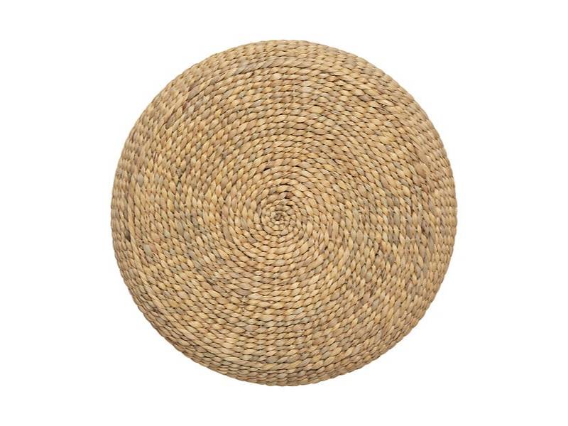 Pouf jacinthe d'eau tressée D 55 cm naturel - ATMOSPHERA - Image 7