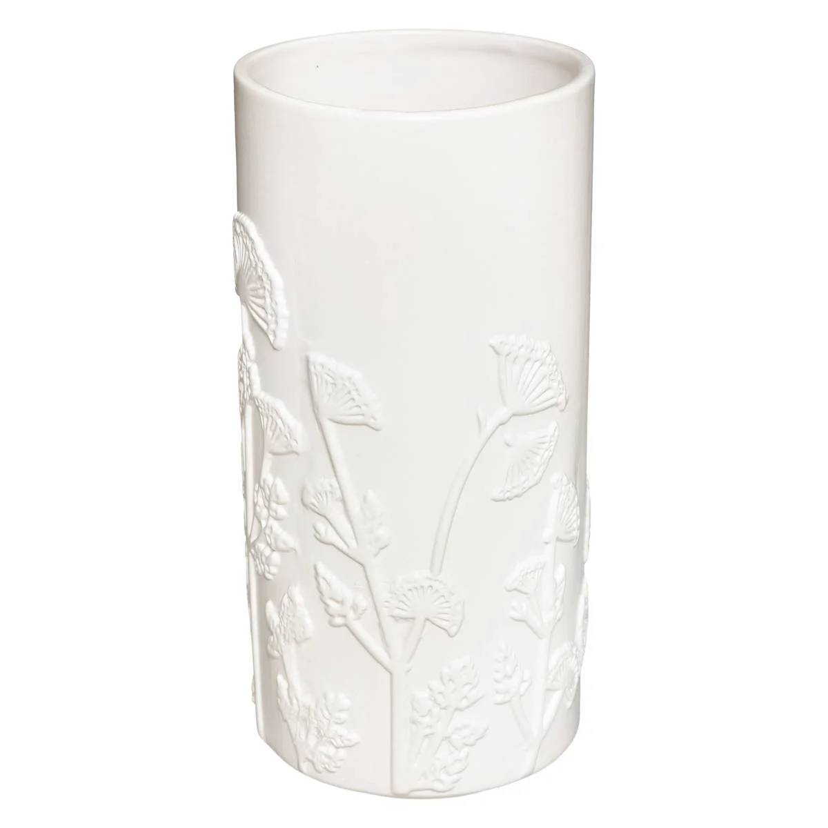 Vase Mind Dolomite Blanc D 12 cm H 25 cm - ATMOSPHERA CRÉATEUR D'INTÉRIEUR