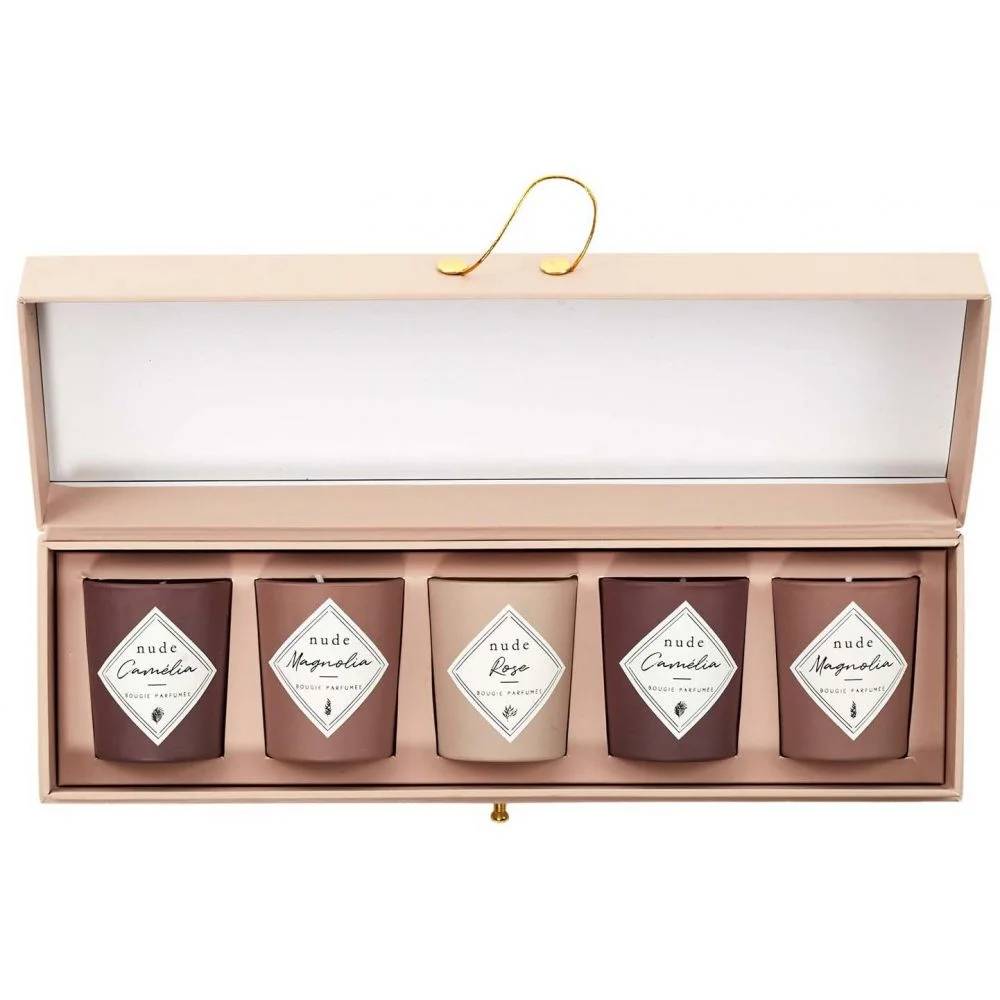 The Home Deco Factory - Coffret 5 Bougies Parfumées Nude - THE HOME DECO FACTORY - Image 2
