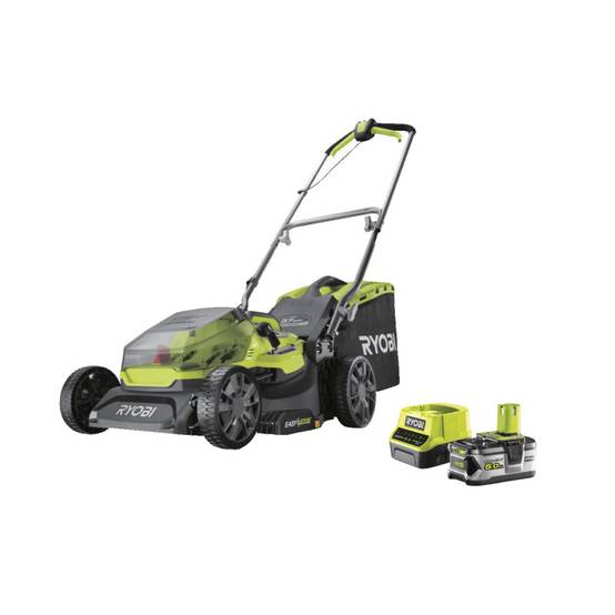 Ryobi - Tondeuse poussée 18V Brushless Ø coupe 37 cm ramassage et mulching - Ryobi - Image 1