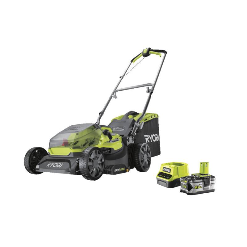 Ryobi - Tondeuse poussée 18V Brushless Ø coupe 37 cm ramassage et mulching - Ryobi - Image 1