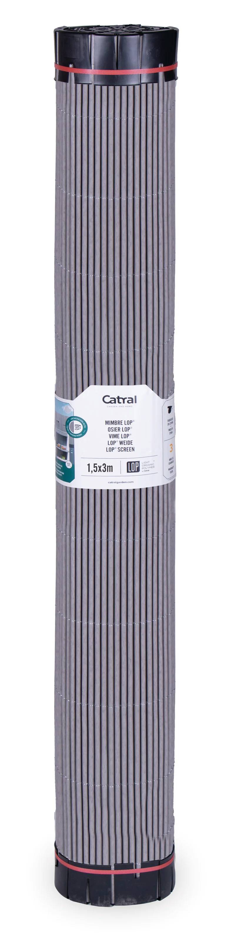 Canisse imitation osier composite gris clair H.1,5 x L.3 m - NORTENE - Image 10