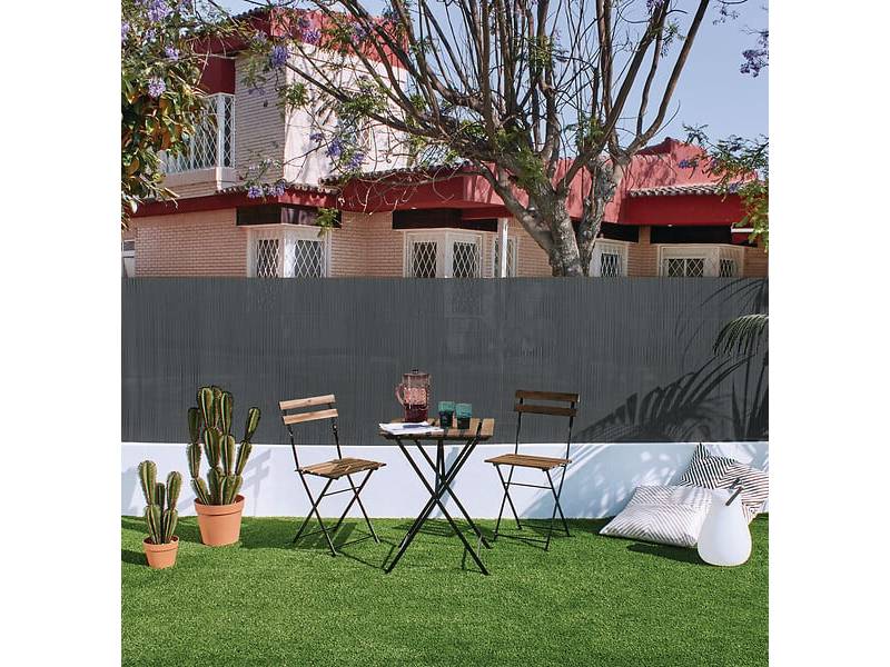 Canisse imitation osier composite gris clair H.1,5 x L.3 m - NORTENE - Image 12