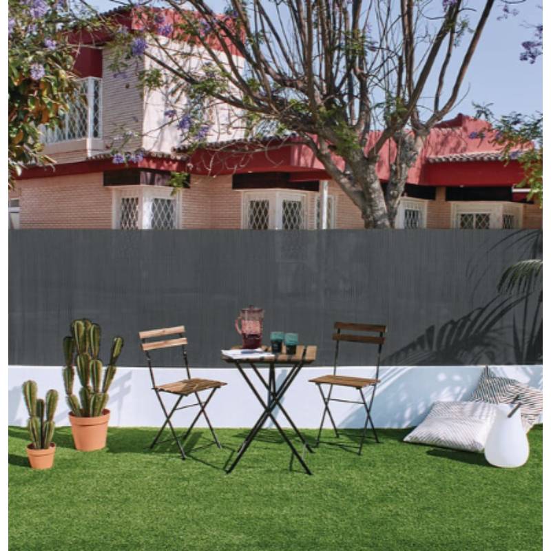 Canisse imitation osier composite gris clair H.1,5 x L.3 m - NORTENE - Image 5