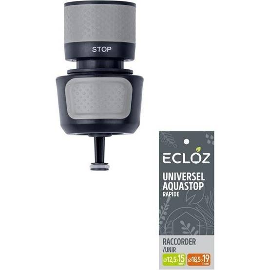 Ecloz - Raccord rapide universel stop bi-matière D. 12,5 à 19 mm - ECLOZ - Image 2