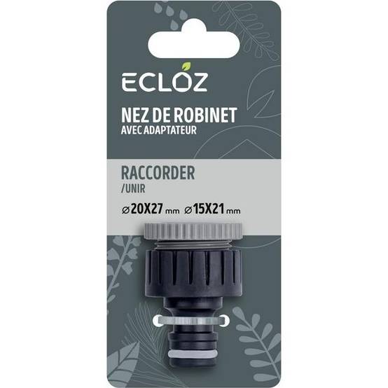 Ecloz - Nez robinet 20x27 adaptateur 15x21 - ECLOZ - Image 3