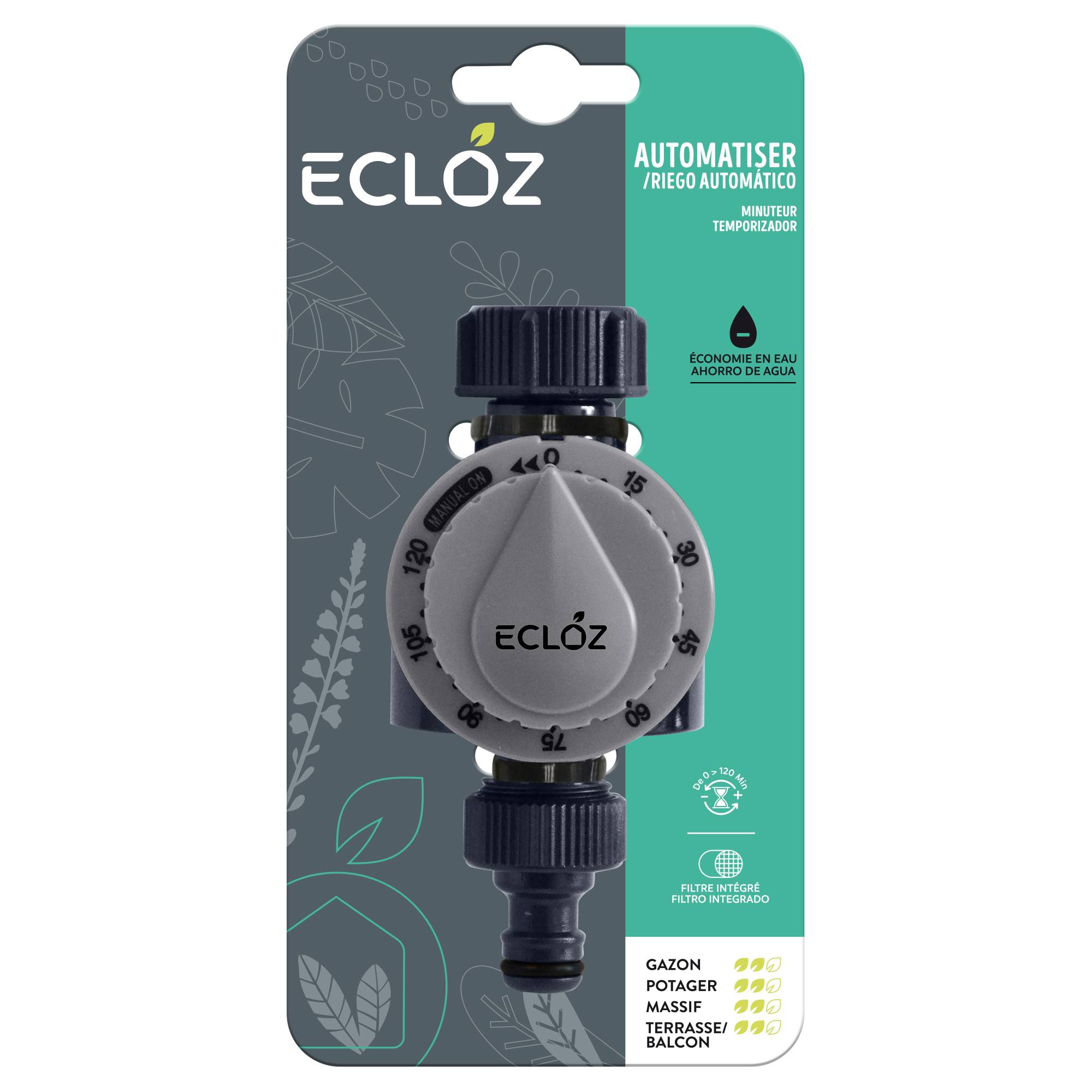 Ecloz - Minuterie d'arrosage ECLOZ - 1 voie