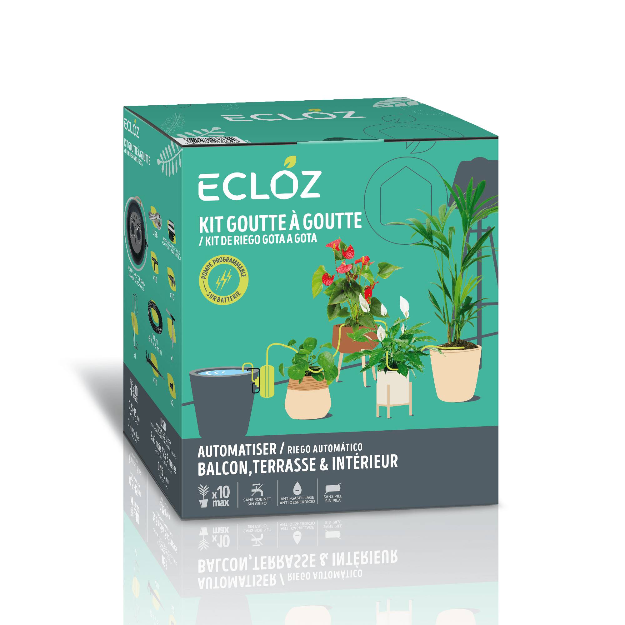 Ecloz - Ecloz - Kit goutte à goutte L.18 x l.12 x H.21 cm - Image 1