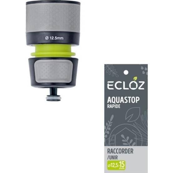 Ecloz - Raccord rapide AquaStop plastique D15 mm bi-matière – ECLOZ - Image 2