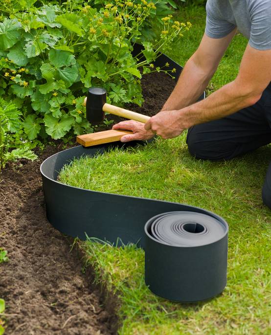 Bordure de jardin PE recyclé Noir – NATURE - Image 4