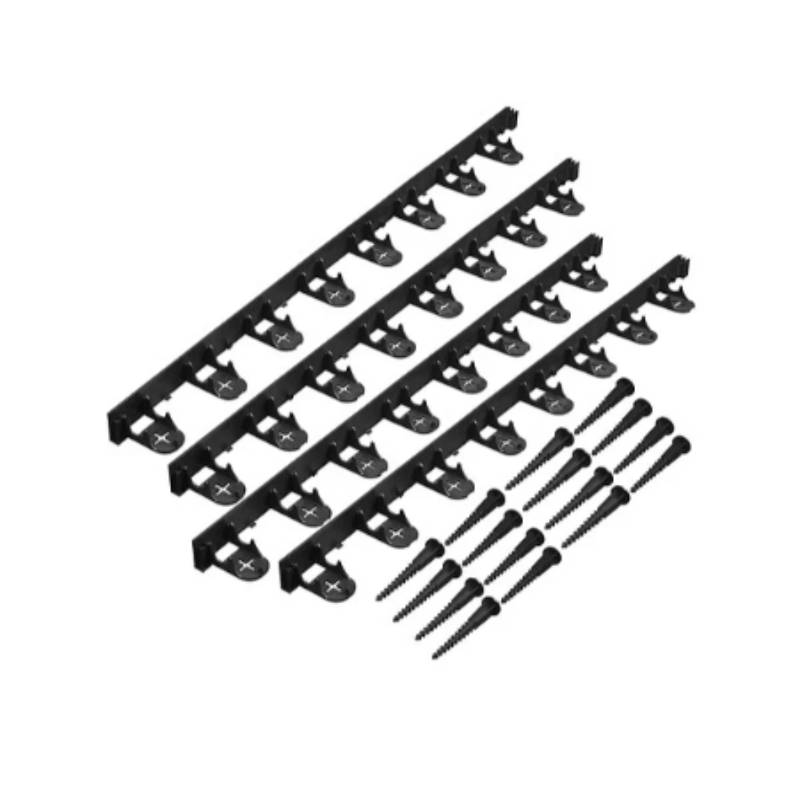 Set 4 bordures noir gazon L.400 x H.4,50 cm - 16 ancres incluses - Image 1