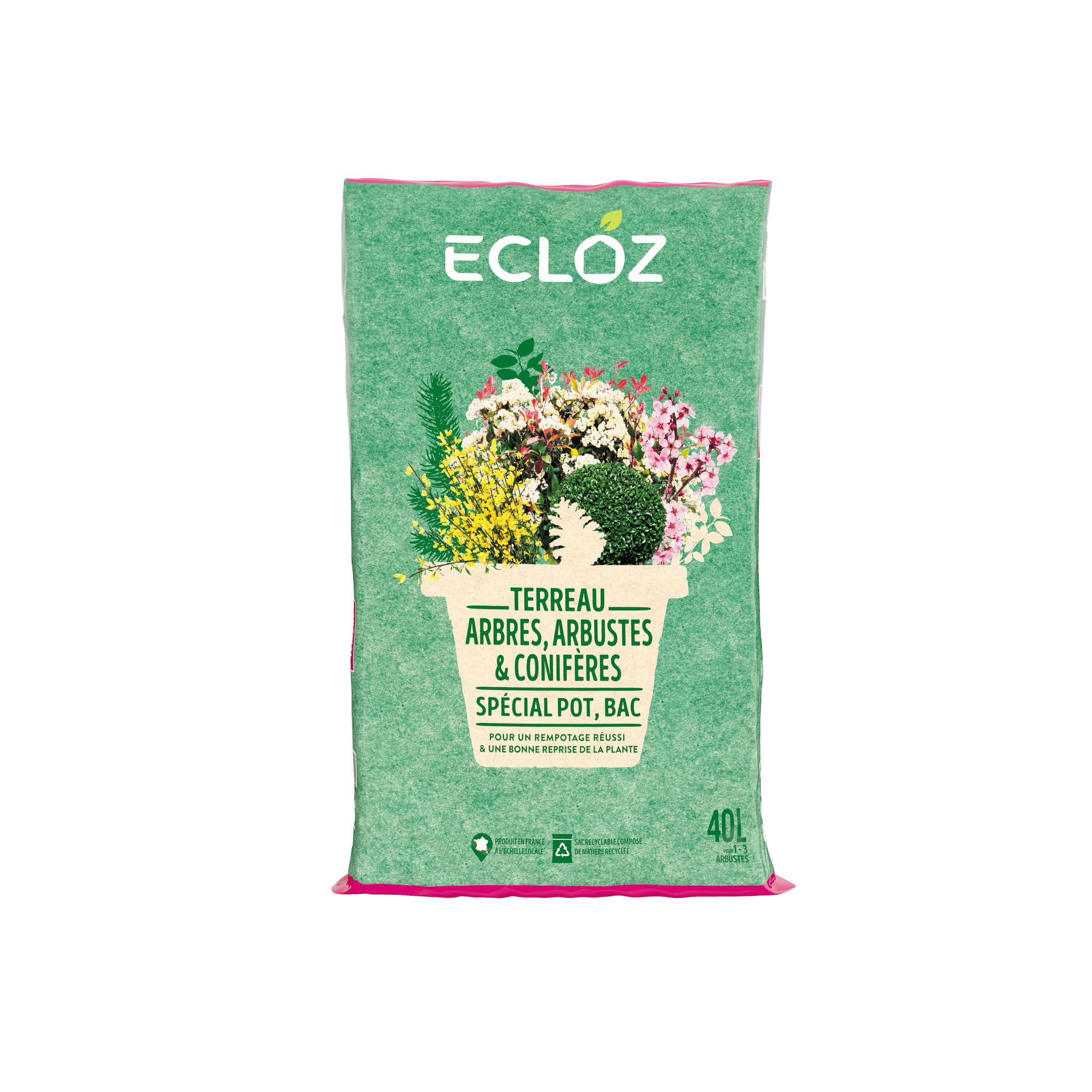 Ecloz - Terreau pour arbres, arbustes, conifères en pot 40 L ECLOZ - Image 1