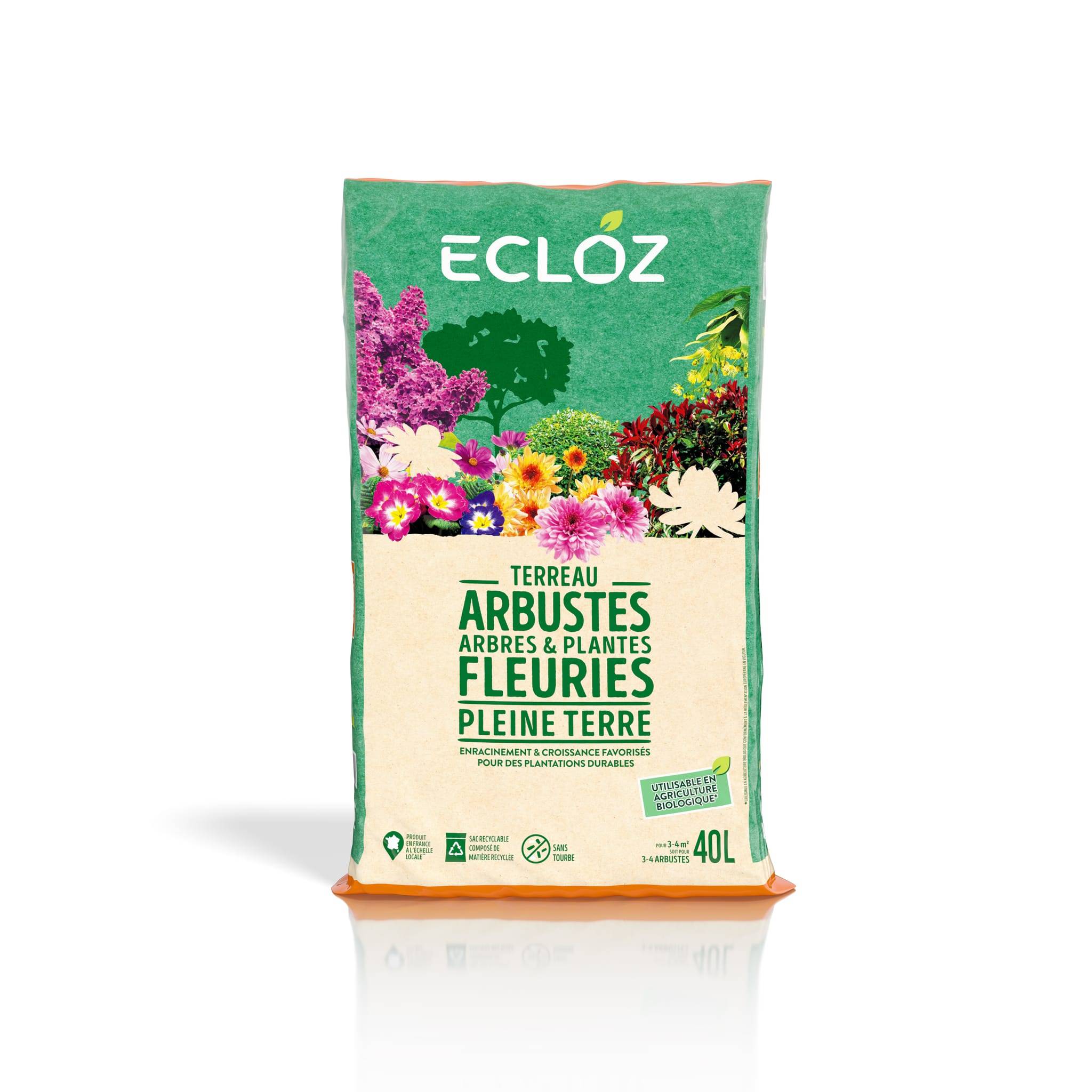 Ecloz - Terreau arbres, arbustes Pleine Terre Ecloz 40L - Image 1