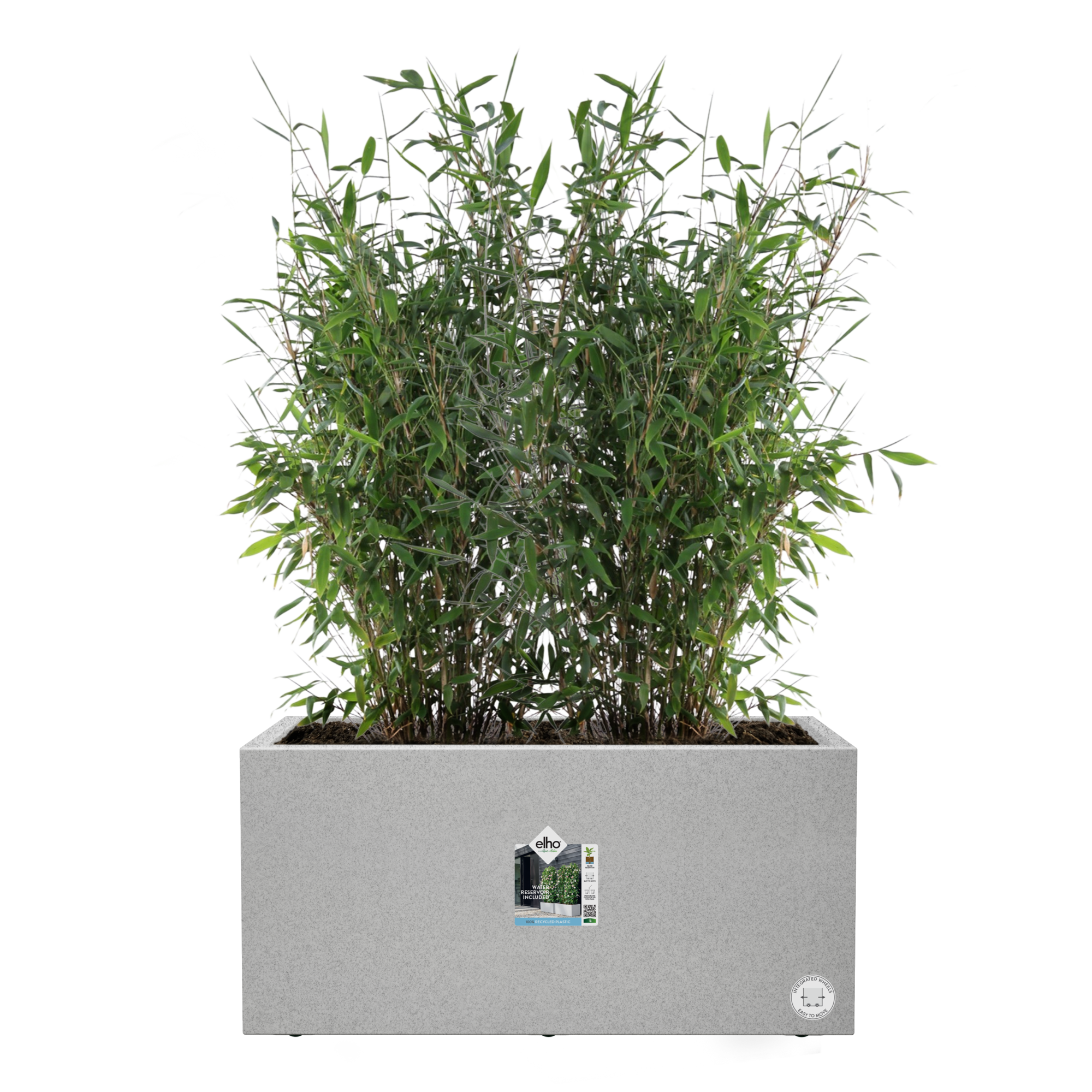 Jardinière rectangulaire plastique gris 80 x 39 x 38 cm - ELHO - Image 3