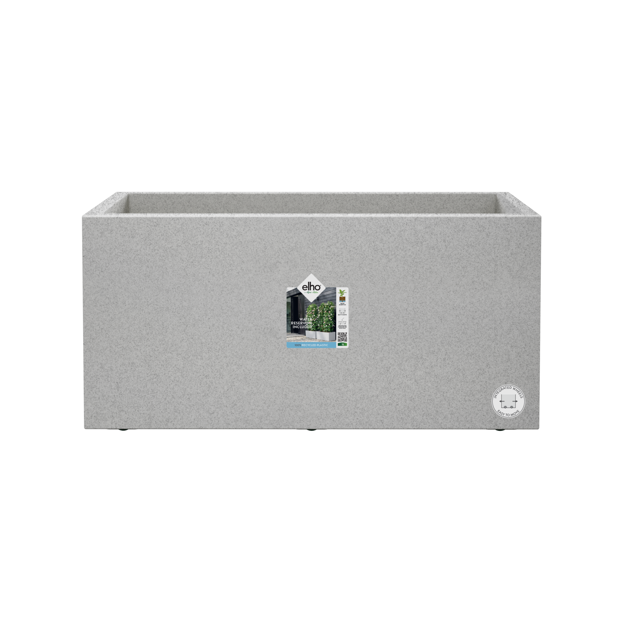 Jardinière rectangulaire plastique gris 80 x 39 x 38 cm - ELHO - Image 5