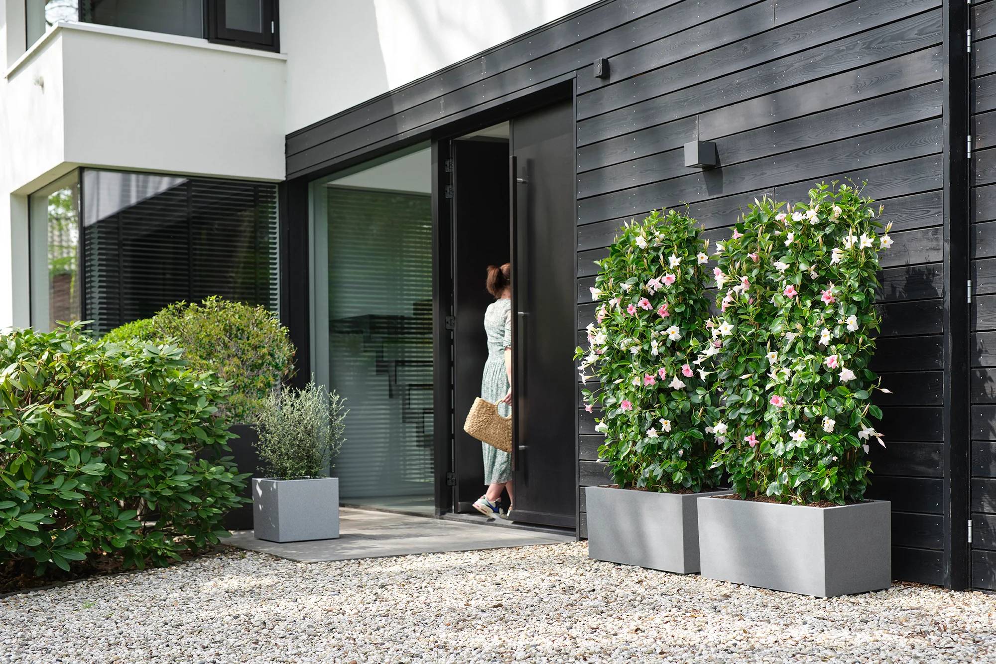 Jardinière rectangulaire plastique gris 80 x 39 x 38 cm - ELHO - Image 8