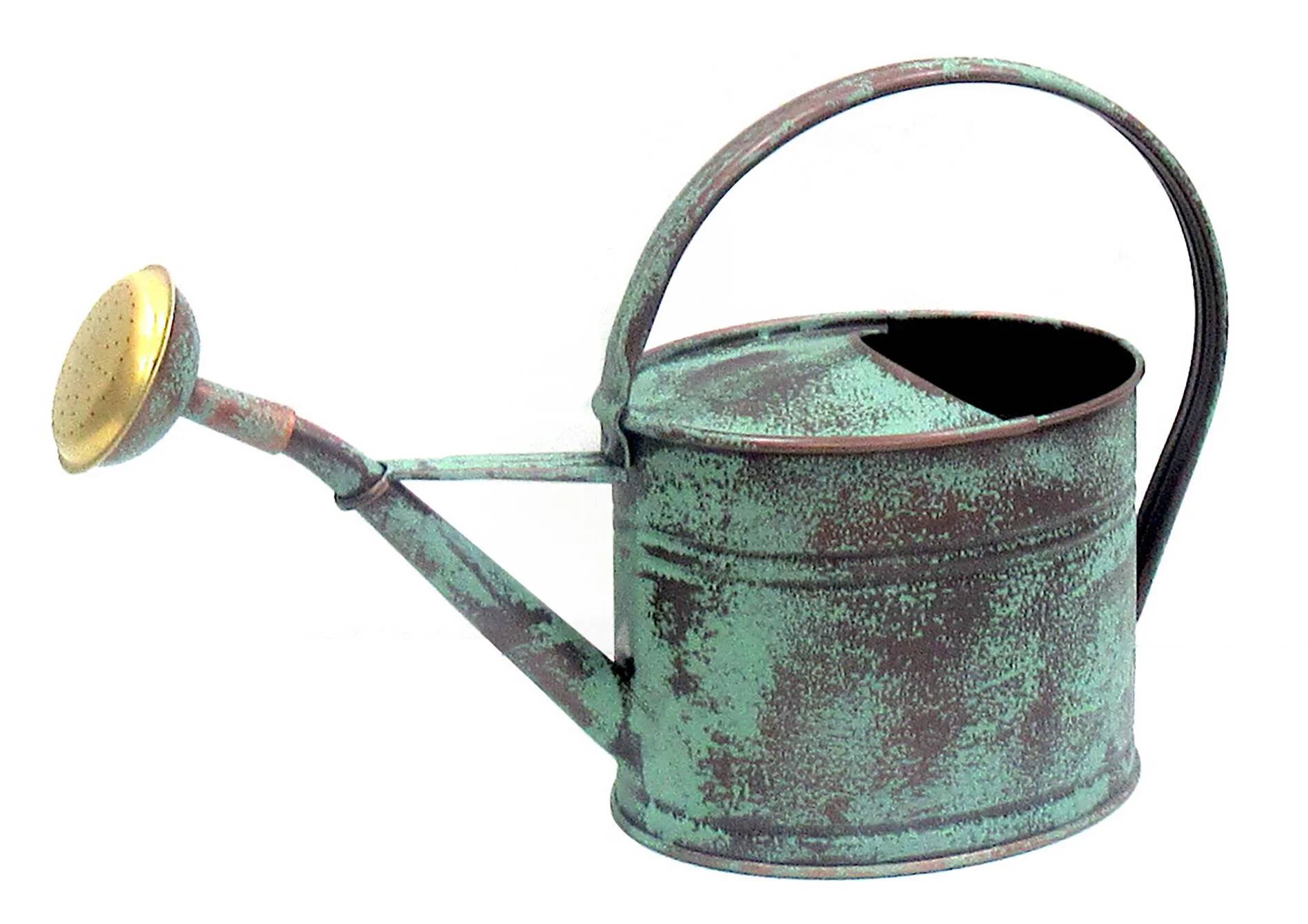 Arrosoir ovale acier galvanisé vert vieilli 1,75L - Image 5