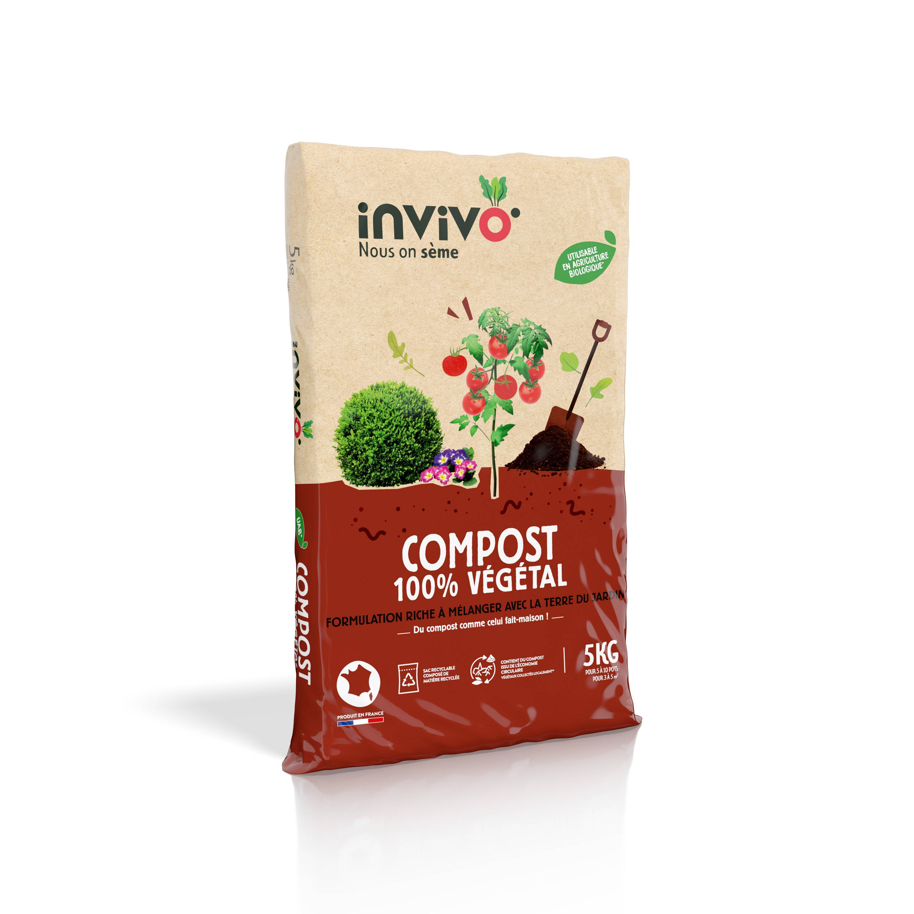 Invivo Nous On Sème - Compost 100 % végétal - INVIVO Nous on sème - Image 6