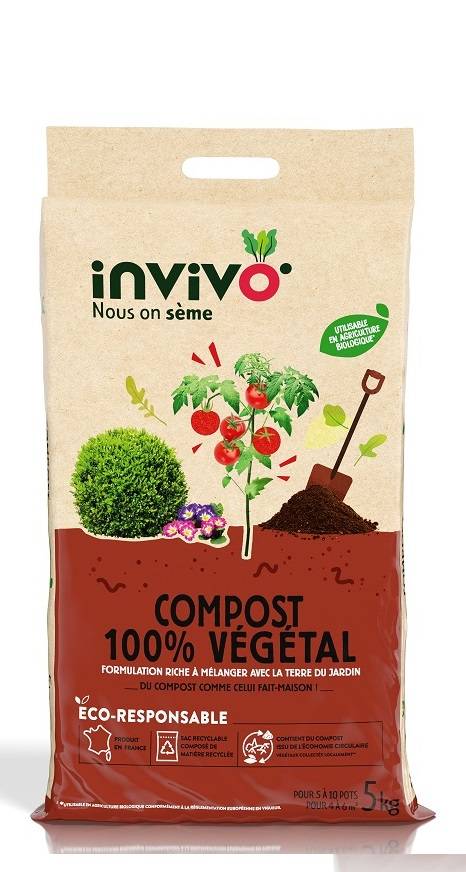 Invivo Nous On Sème - Compost 100 % végétal - INVIVO Nous on sème - Image 2
