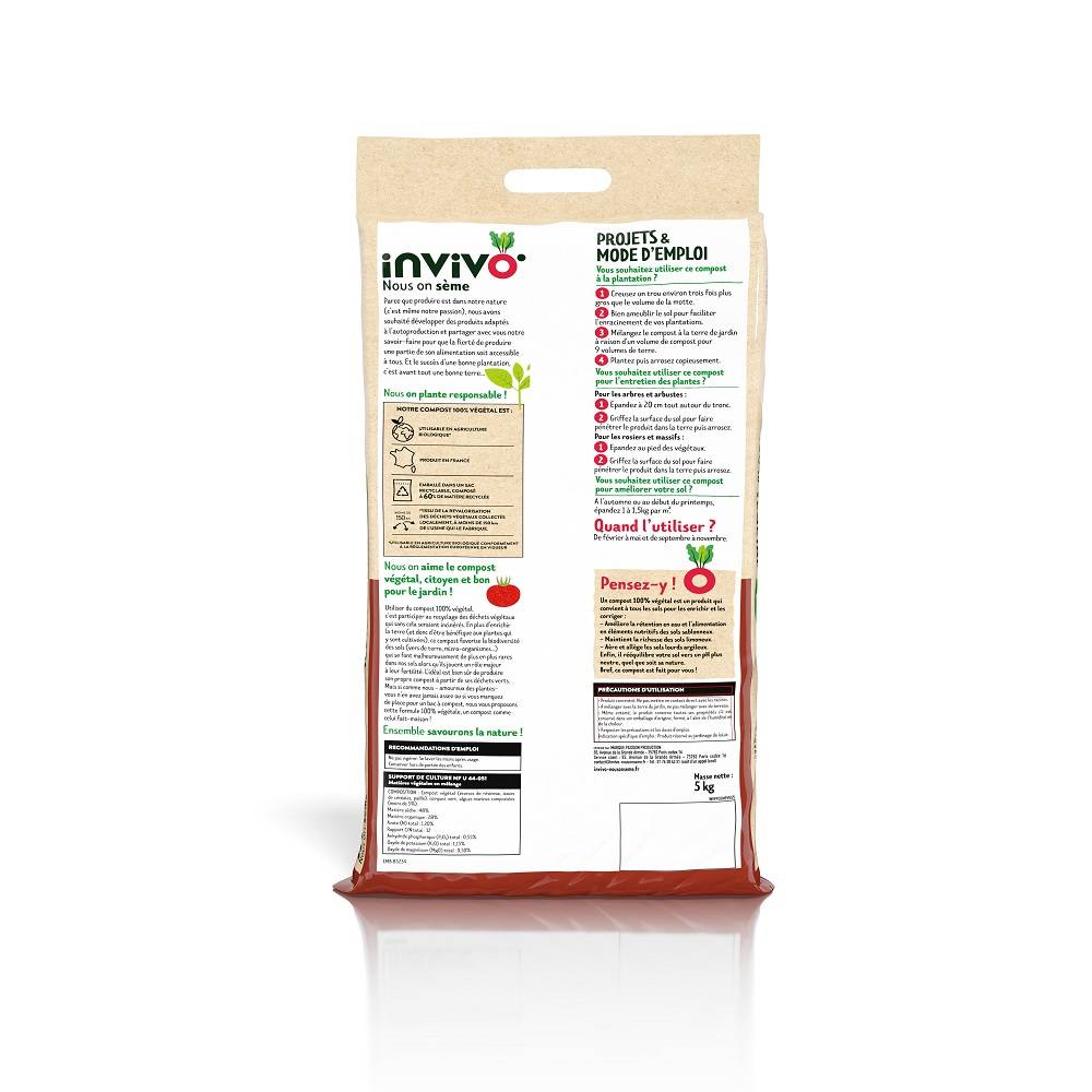 Invivo Nous On Sème - Compost 100 % végétal - INVIVO Nous on sème - Image 4