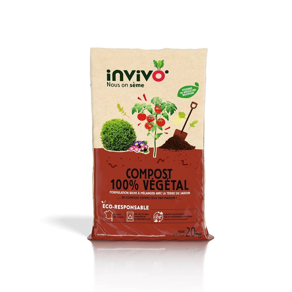 Invivo Nous On Sème - Compost 100% végétal Invivo Nous on Sème 20 kg - Image 4
