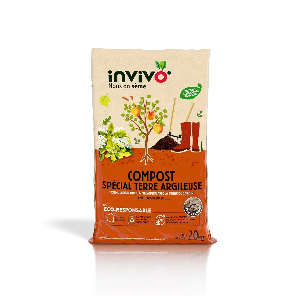 Invivo Nous On Sème - Invivo Nous on Sème - Compost pour sol argileux - 20 kg - Image 4
