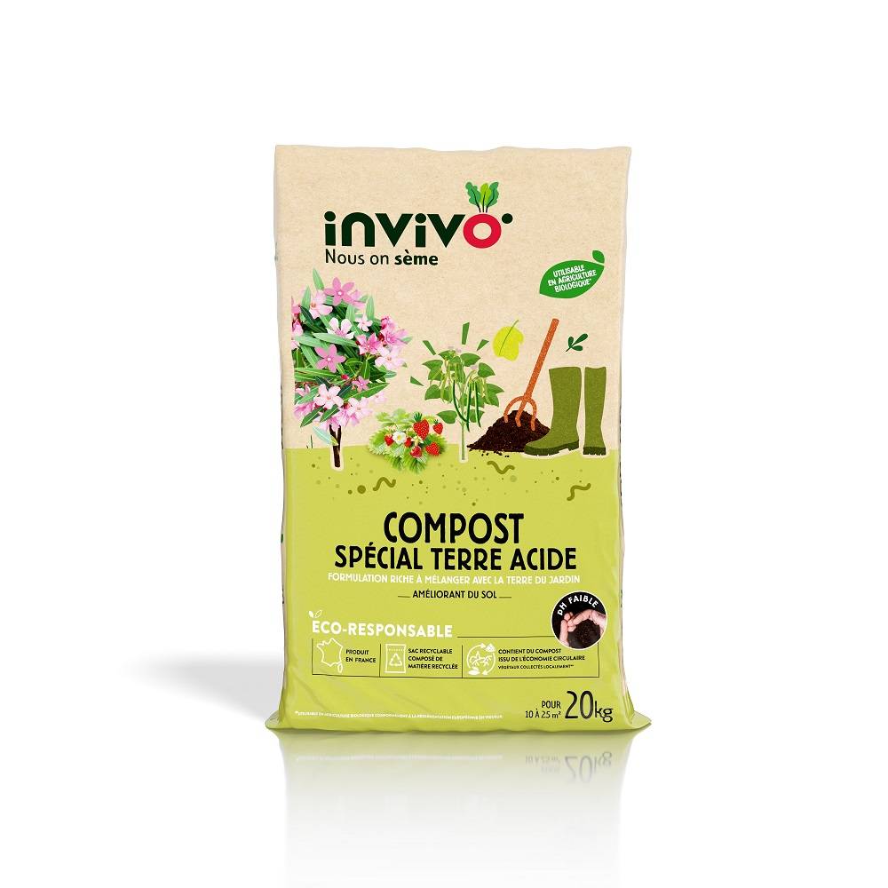 Invivo Nous On Sème - Invivo Nous on Sème - Compost pour sols acides - 20 kg - Image 3