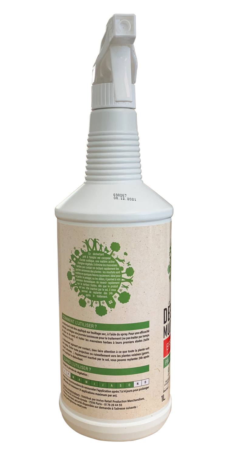 Marque Blanche et Economique - Désherbant multi - usages Spray Prêt à l'emploi 1L - Image 4