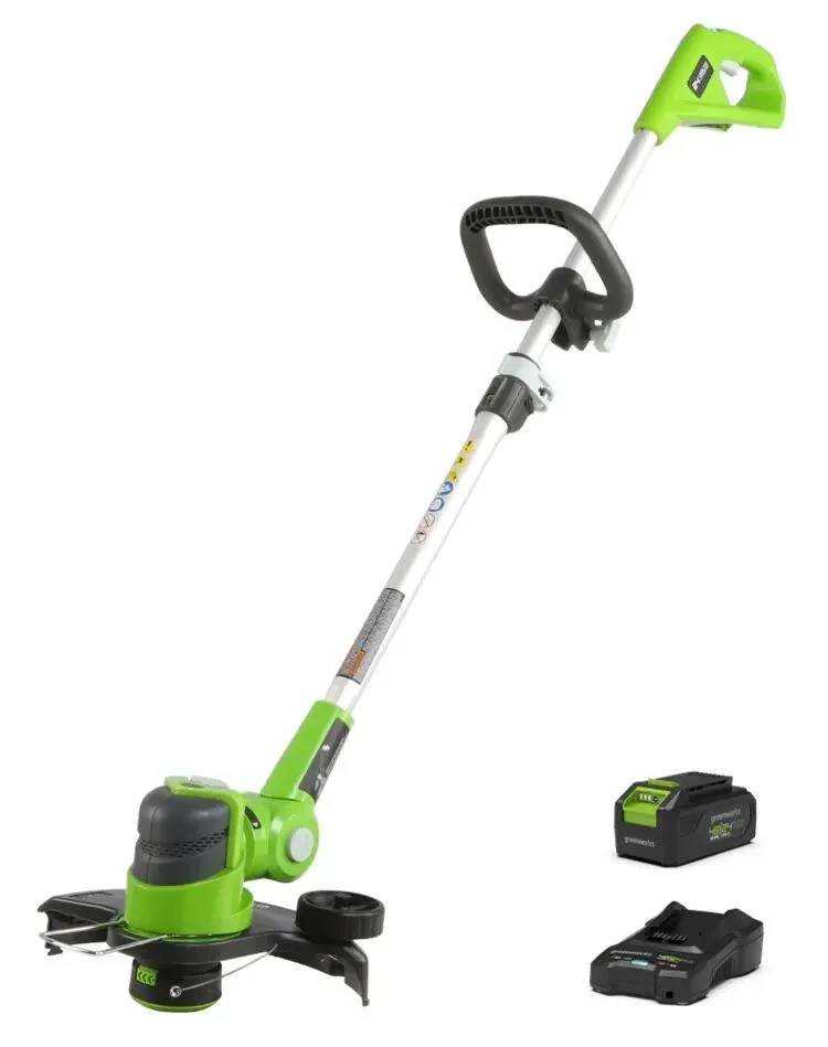 Greenworks - Coupe-bordures sans fil 48V batterie et chargeur inclus Ø 30 cm G48LT30K2 - GREENWORKS - Image 1