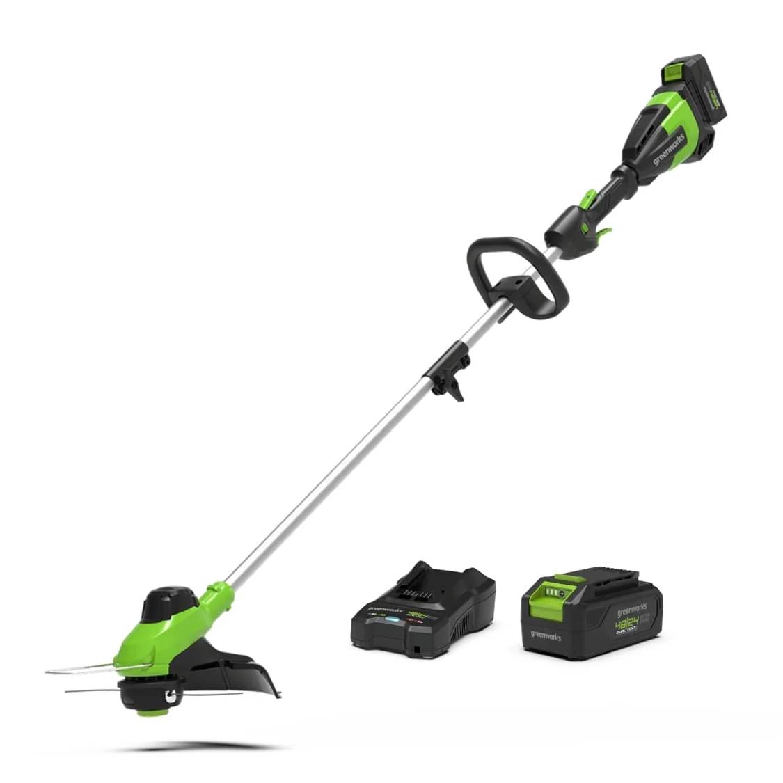 Greenworks - Coupe-bordures sans fil 48V batterie et chargeur inclus Ø 33 cm G48ST8K2 - GREENWORKS - Image 1