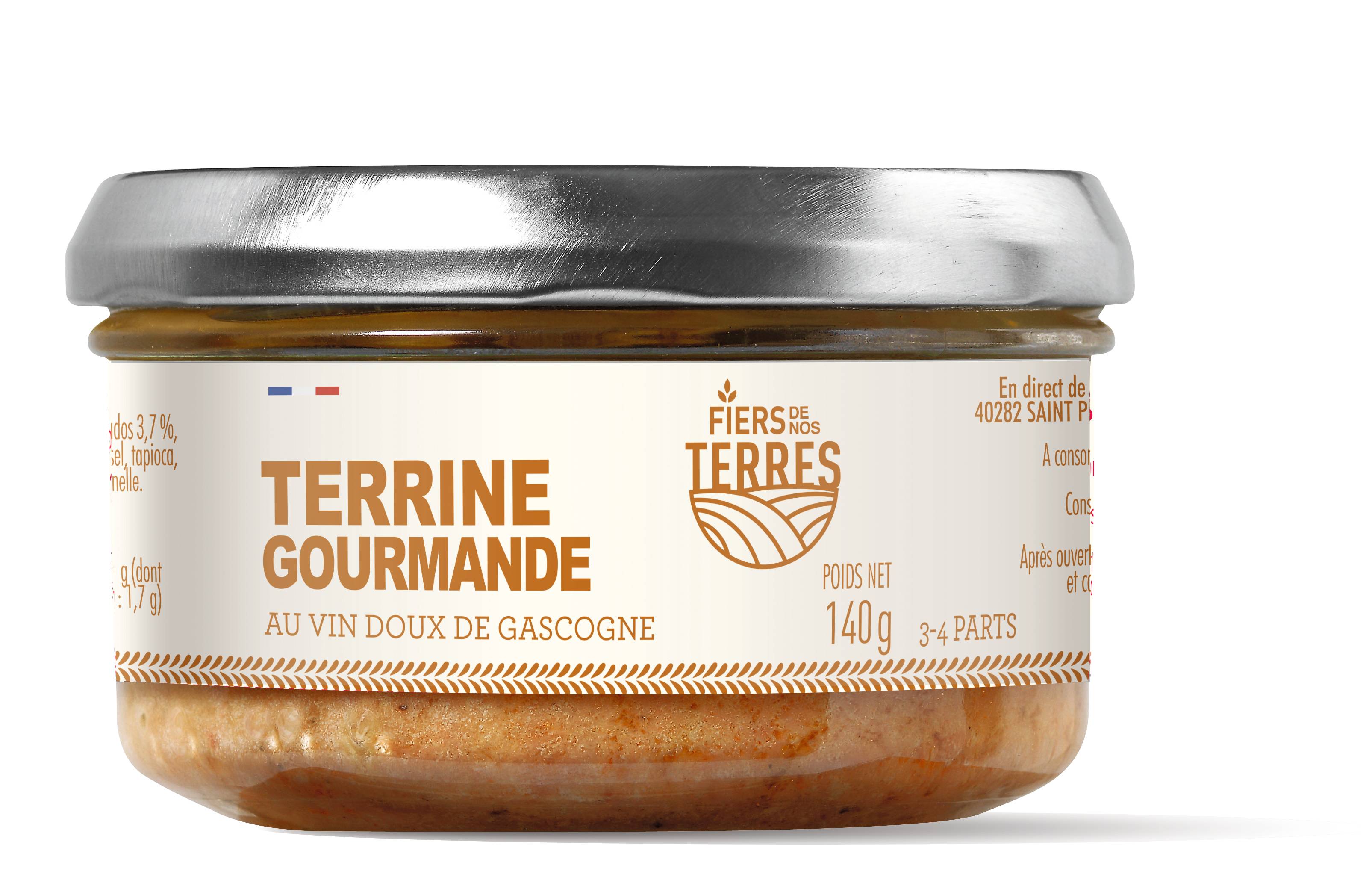 Fiers de nos terres - Terrine Gourmande au Vin Doux 15% Foie Gras - FIERS DE NOS TERRES